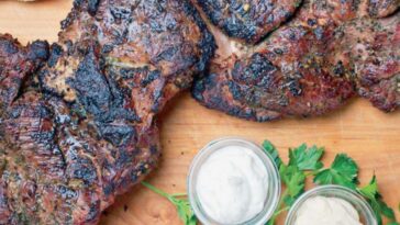 Μπούτι BBQ με μυριστικά βότανα
