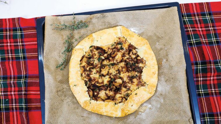 Πίτα “galette” με μανιτάρια