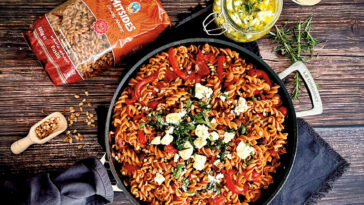 Fusilli ολικής αλέσεως με φέτα