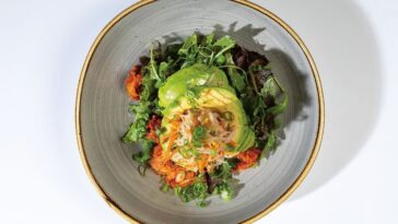 Avocado Soy Sprout Salad