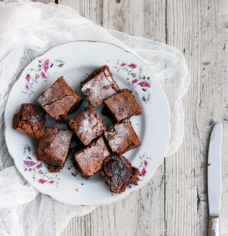 Brownies µε σοκολάτα και χαρούπι