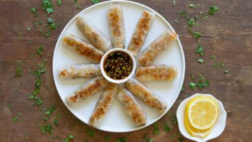 Τραγανά ρολά rice paper με λαχανικά