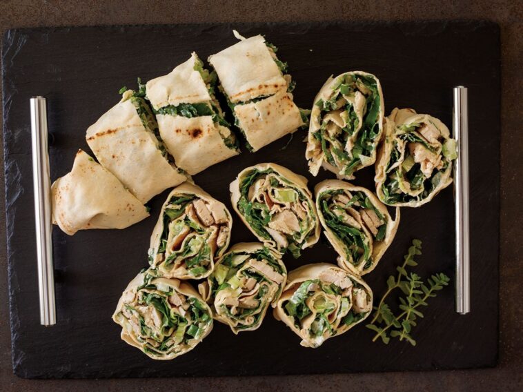 Κρύα wraps με κοτόπουλο