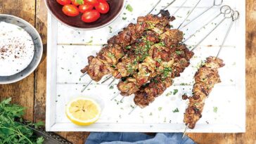 Αρωματικό αρνίσιο σουβλάκι