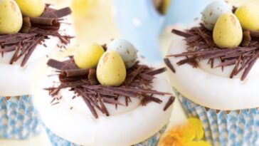 Πασχαλινά cupcakes με μαστίχα και πορτοκάλι