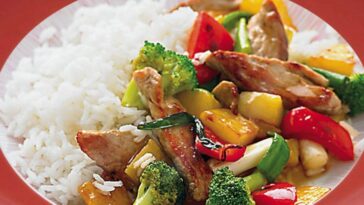 Χοιρινό γλυκόξινο stir-fry