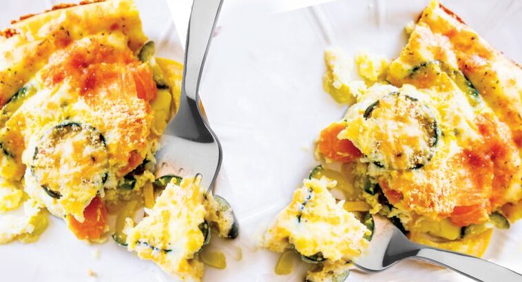 Quiche χωρίς κρούστα με λαχανικά
