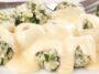 «Γυµνά ραβιόλια» (Gnudi) µε αναρή και σπανάκι