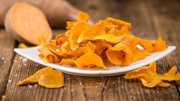 Chips γλυκοπατάτας στο φούρνο