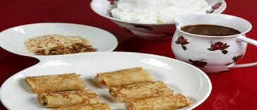 Κρέπες με φρούτα και ξηρούς καρπούς