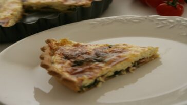 Quiche με σπανάκι και κατσικίσιο