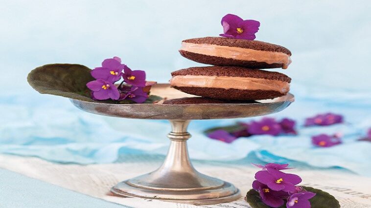 Σάντουιτς παγωτού με γεμιστά cookies