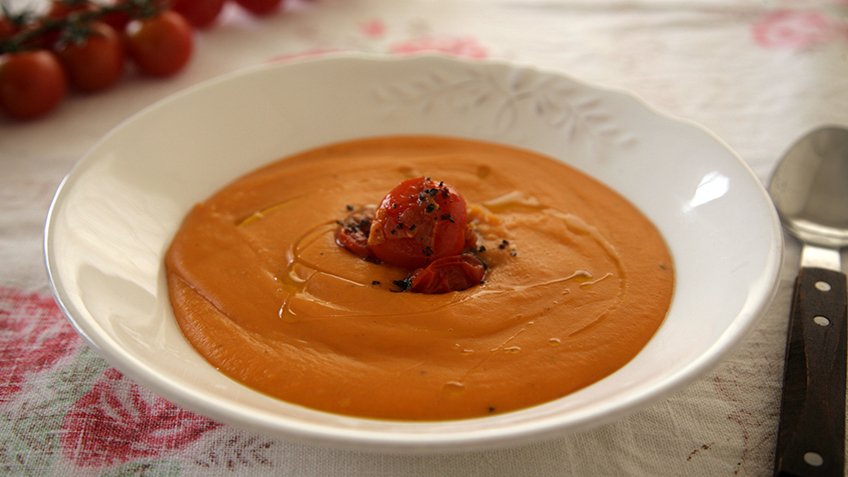 Σούπα γλυκοπατάτας με chillies