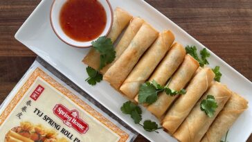 Spring Rolls με γαρίδες και «SPRING HOME» φύλλο ζύμης