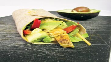 Wrap με γαλοπούλα, καλαμπόκι