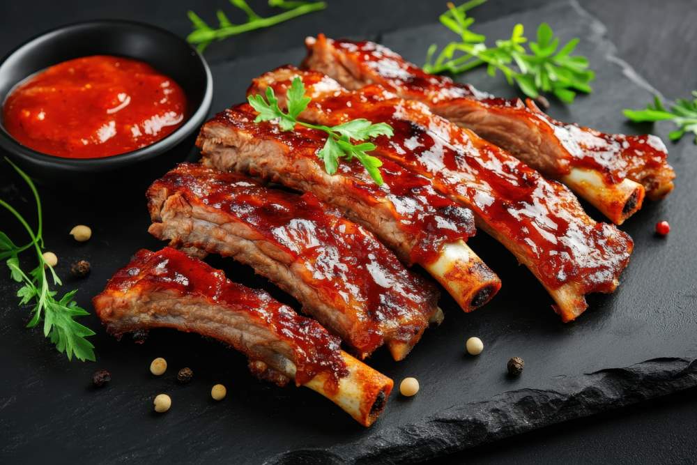 Αμερικανικά BBQ ribs