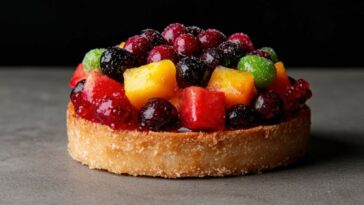 Delicious Fruit Tart With A Sweet Glaze