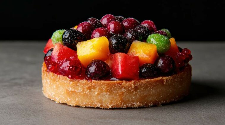 Delicious Fruit Tart With A Sweet Glaze