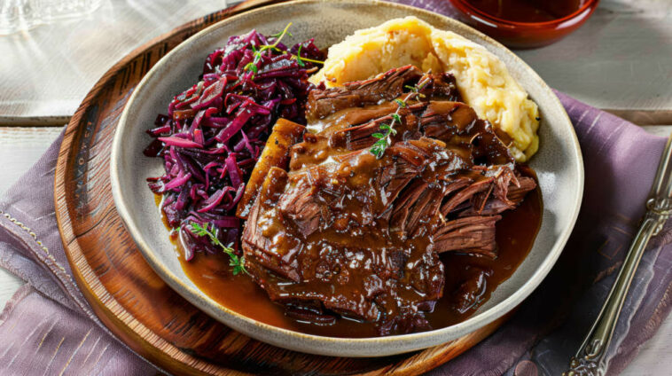 German Schweinebraten στη σχάρα