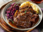 German Schweinebraten στη σχάρα